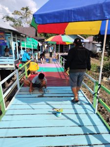 Gotong-royong Persiapan Peresmian Kampung Pelangi, 27 Januari 2024